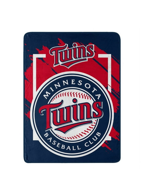 The Northwest Group  Minnesota Twins 46" x 60" Dimensional Micro Raschel Plush Throw Blanket