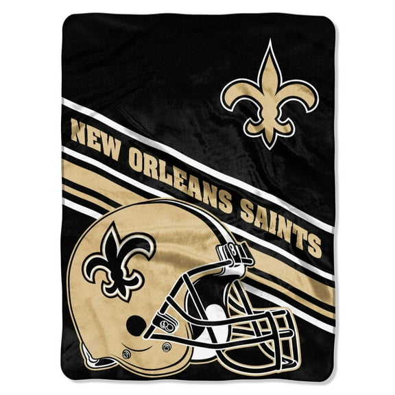 The Northwest Group New Orleans Saints 60'' x 80'' Slant Raschel Throw Blanket