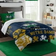 thumbnail image 1 of Notre Dame Fighting Irish "Hexagon" Full/Queen Comforter & Shams Set, 1 of 3