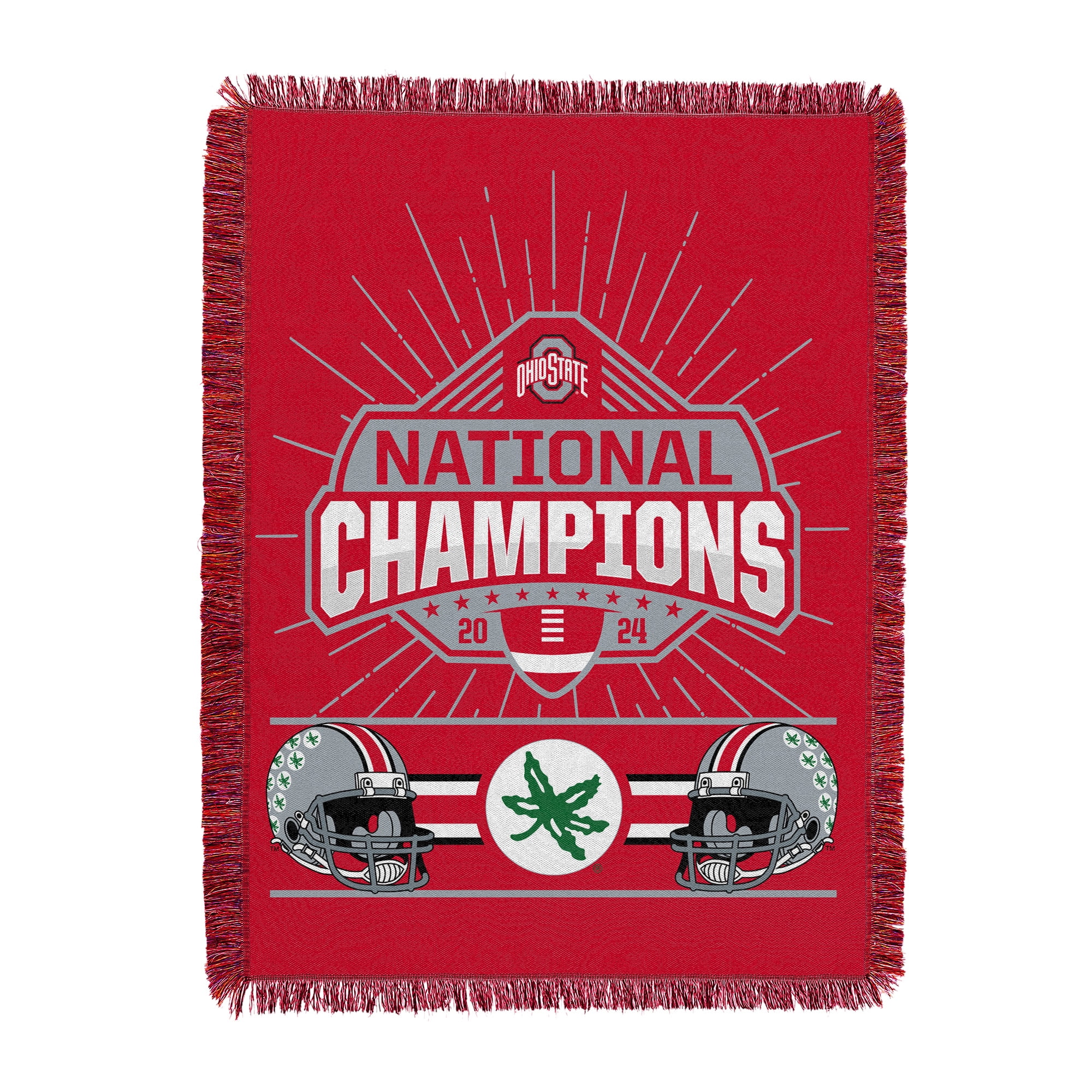 The Northwest Group Ohio State Buckeyes College Football Playoff 2024 National Champions 48" x 60" Tapestry Throw