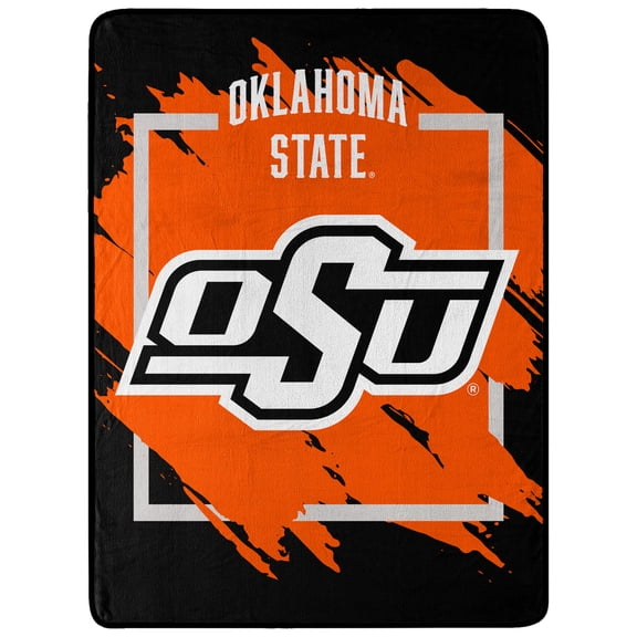 The Northwest Group Oklahoma State Cowboys 46" x 60" Dimensional Micro Raschel Plush Throw Blanket