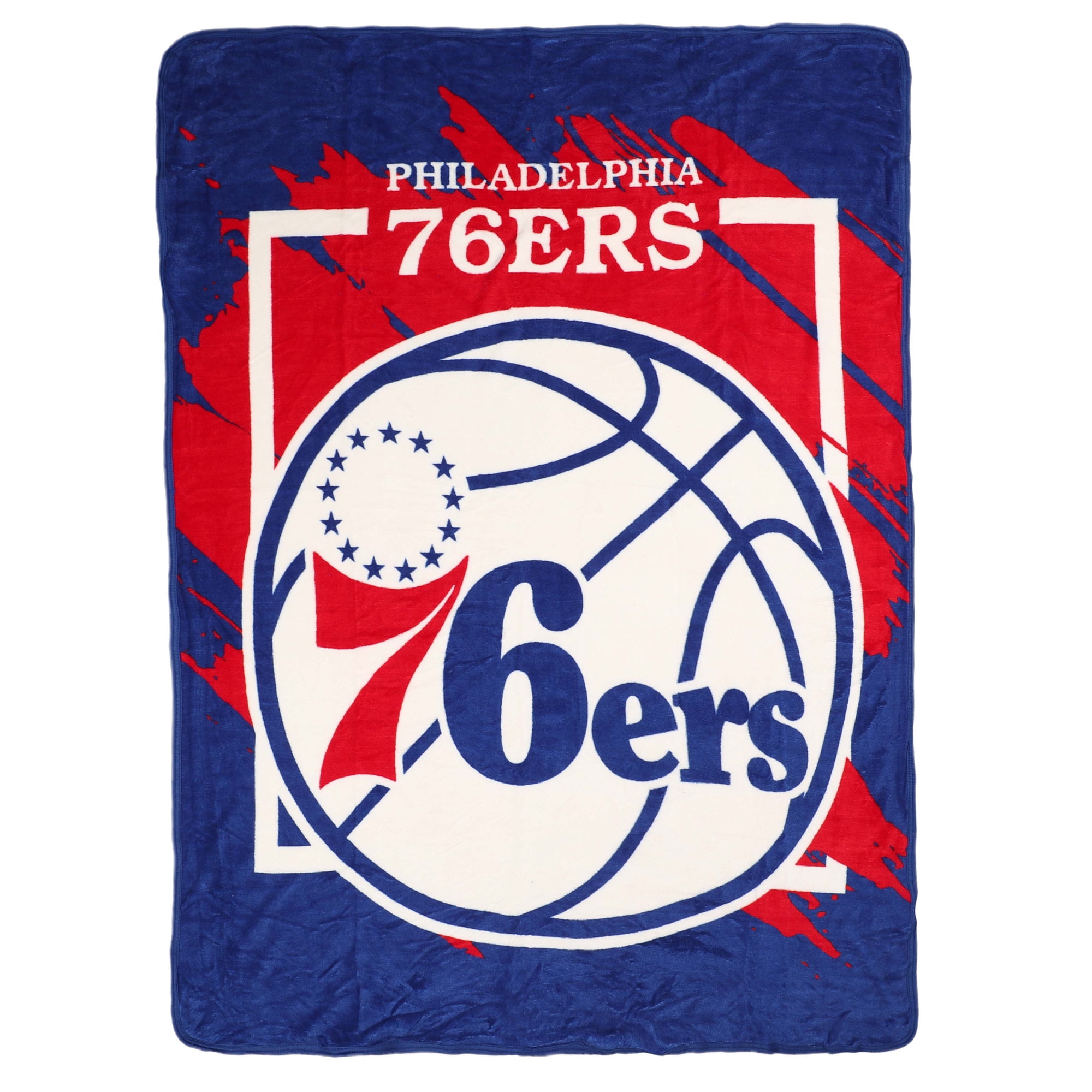 The Northwest Group  Philadelphia 76ers 46" x 60" Dimensional Micro Raschel Plush Throw Blanket