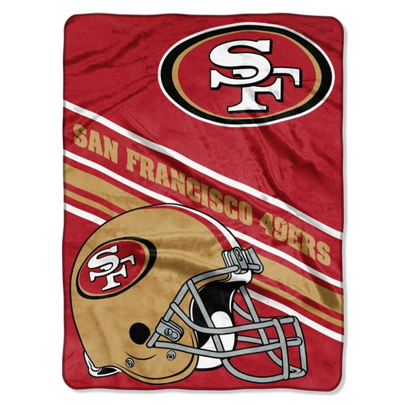 The Northwest Group San Francisco 49ers 60'' x 80'' Slant Raschel Throw Blanket