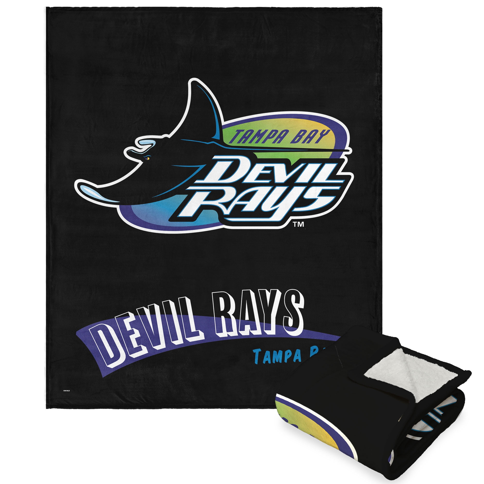 The Northwest Group Tampa Bay Rays 50- x 60- Cooperstown Collection-Silk Touch Throw Blanket