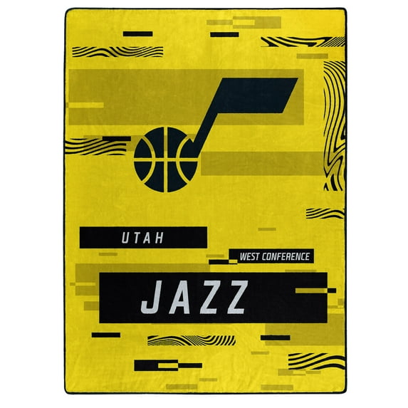 The Northwest Group Utah Jazz 50" x 60" Digitize Raschel Throw Blanket