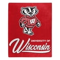thumbnail image 1 of The Northwest Group  Wisconsin Badgers 50" x 60" Signature Raschel Plush Throw Blanket, 1 of 2