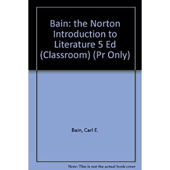 Pre-Owned The Norton Introduction to Literature (Paperback) 9780393959406