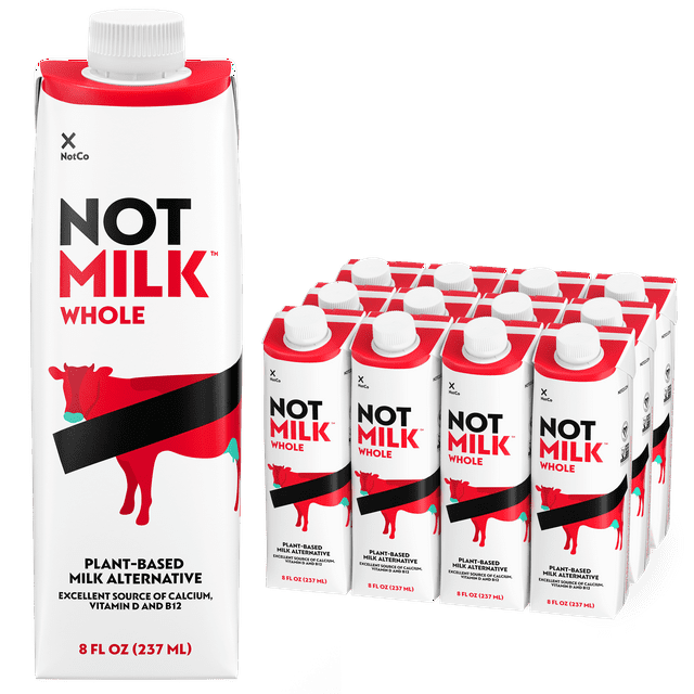 The Not Company NotMilk Original, Plant Based Milk, 8 Fl Oz, Pack of 12