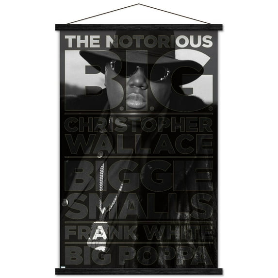 The Notorious B.I.G. - AKA Wall Poster with Magnetic Frame, 22.375" x 34"