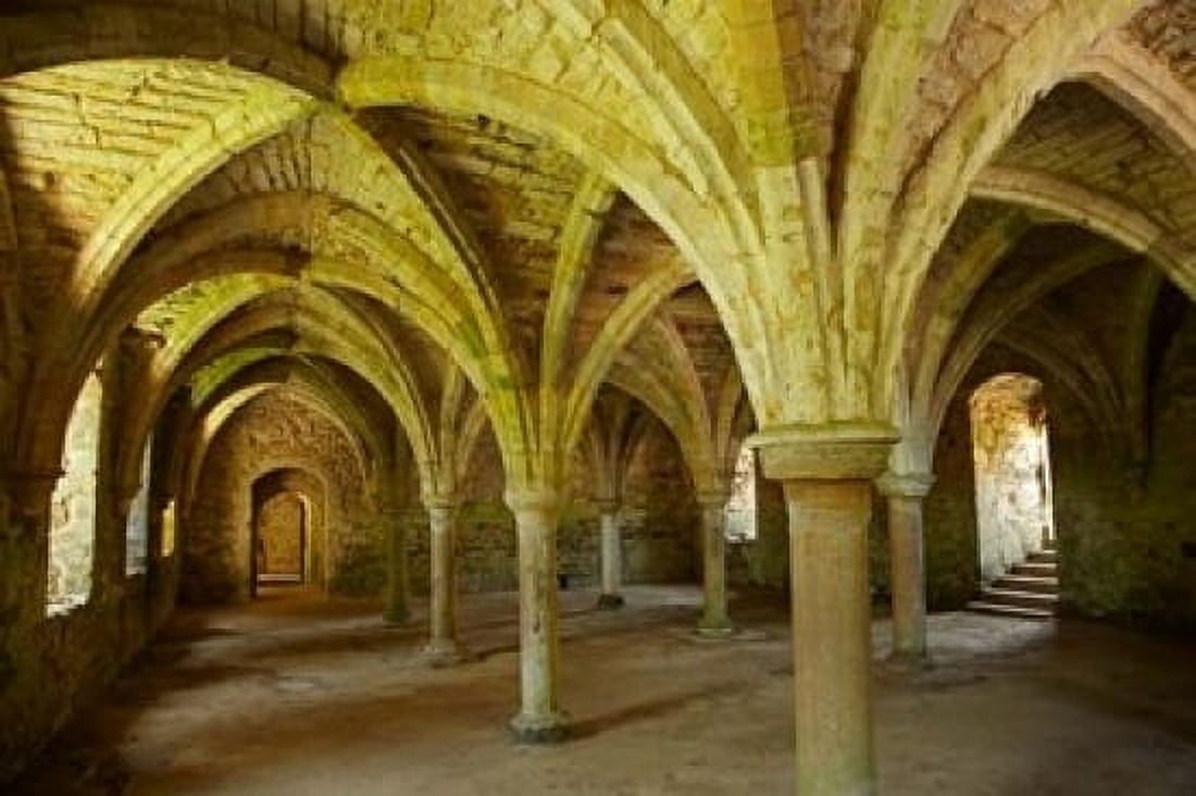 The Novices Room Battle Abbey Battle East Sussex England Canvas Art - David Wall DanitaDelimont (19 x 12)