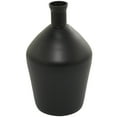 thumbnail image 1 of DecMode 15" Black Glass Vase, 1 of 7
