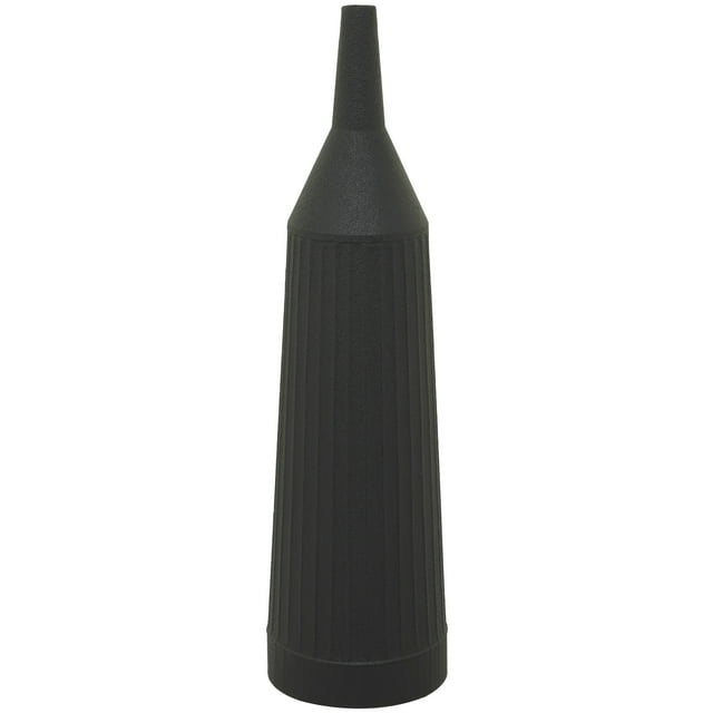 The Novogratz 30" Grooved Black Metal Vase