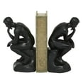 thumbnail image 1 of DecMode 5" The Thinker People Black Polystone Bookends (Set of 2), 1 of 8