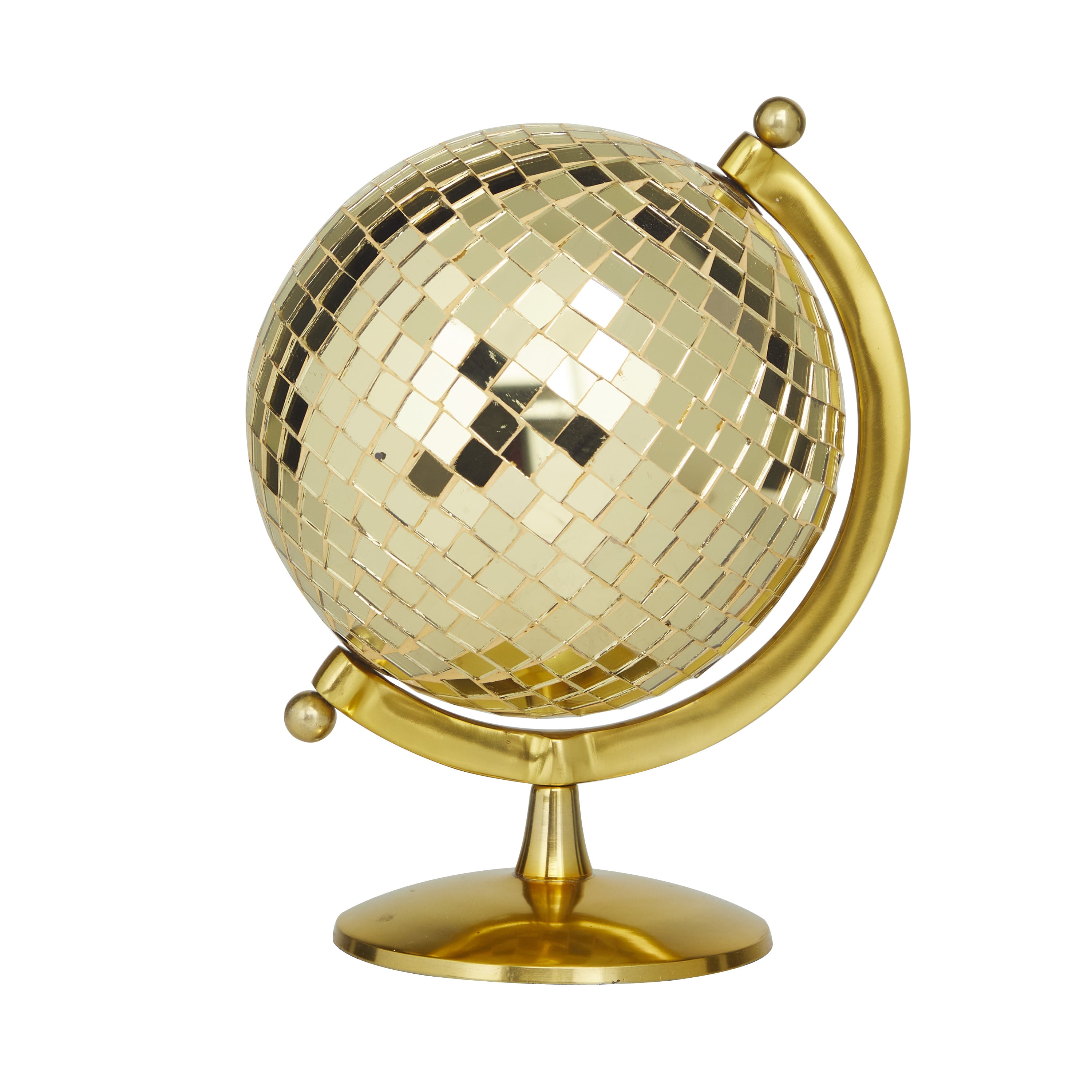 The Novogratz 8 inch Disco Ball Style Gold Globe