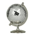 thumbnail image 1 of DecMode 8" Disco Ball Style Silver Globe, 1 of 8