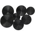 thumbnail image 1 of DecMode Black Wood Carved Pinwheel Plate Wall Decor, 1 of 7