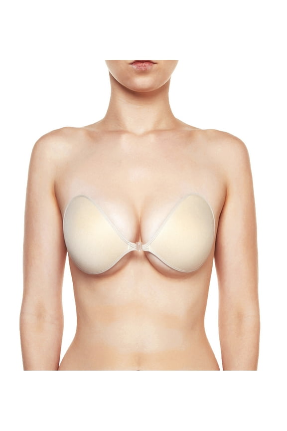 The NuBra Feather-Lite Super Padded Light Adhesive Bra (S900),A,Nude