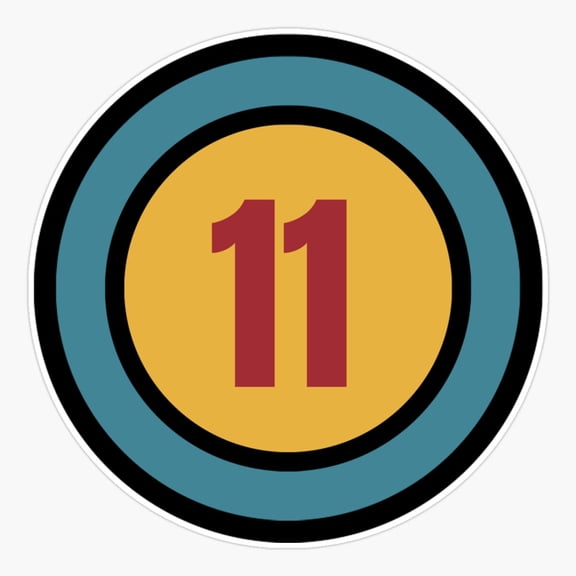 The Number 11 - - Th - 11Th Er, Phone Decal Water Bottle Stickers Car Decals, Funny Birthday Gift
