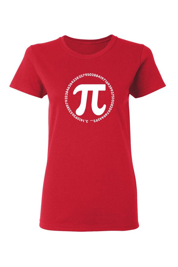 The Numbers of Pi Sarcastic Novelty Gift Idea Adult Humor Funny Women's Casual Tees