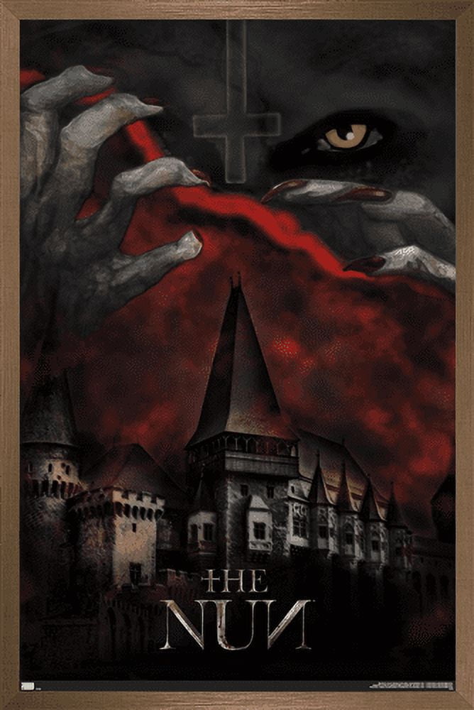 The Nun - Castle Wall Poster, 14.725" x 22.375", Framed
