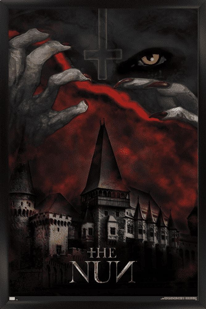 The Nun - Castle Wall Poster, 22.375" x 34", Framed