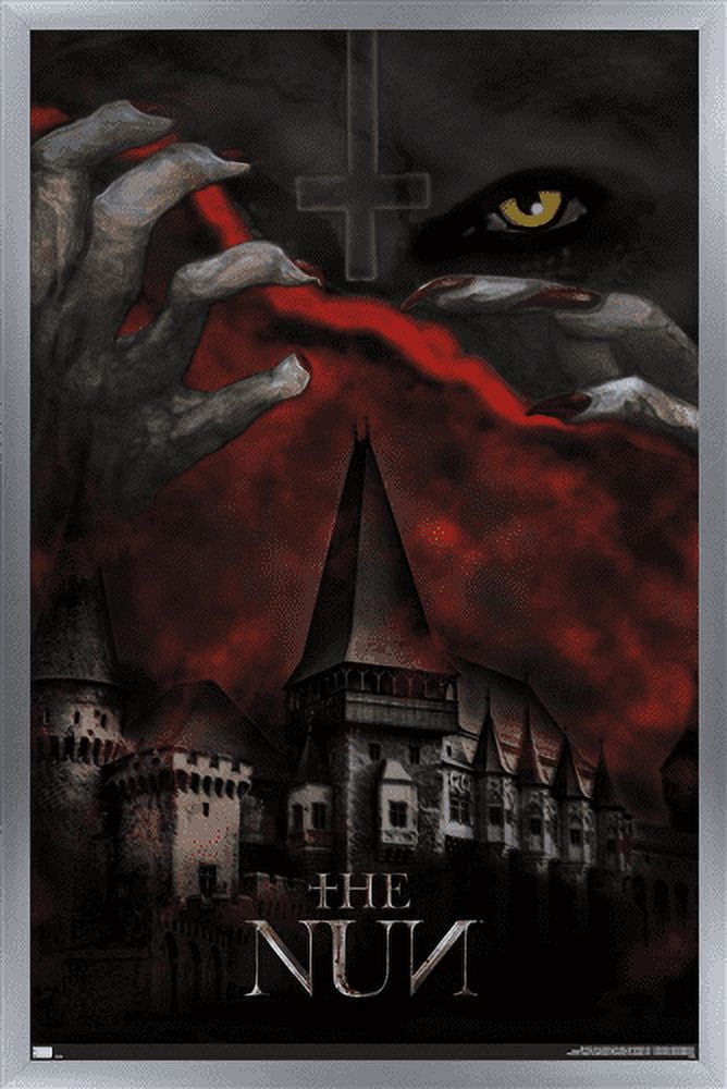 The Nun - Castle Wall Poster, 22.375" x 34", Framed