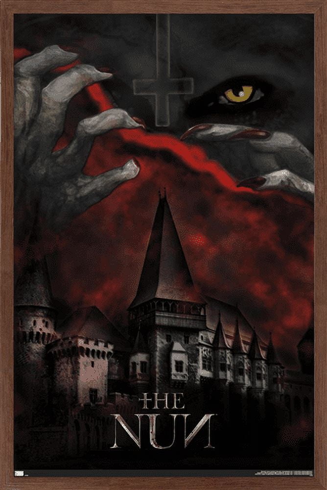 The Nun - Castle Wall Poster, 22.375" x 34", Framed
