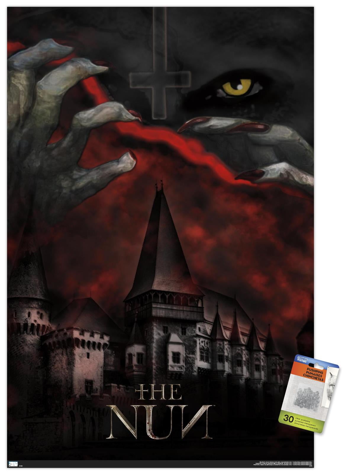 The Nun - Castle Wall Poster with Pushpins, 22.375" x 34"