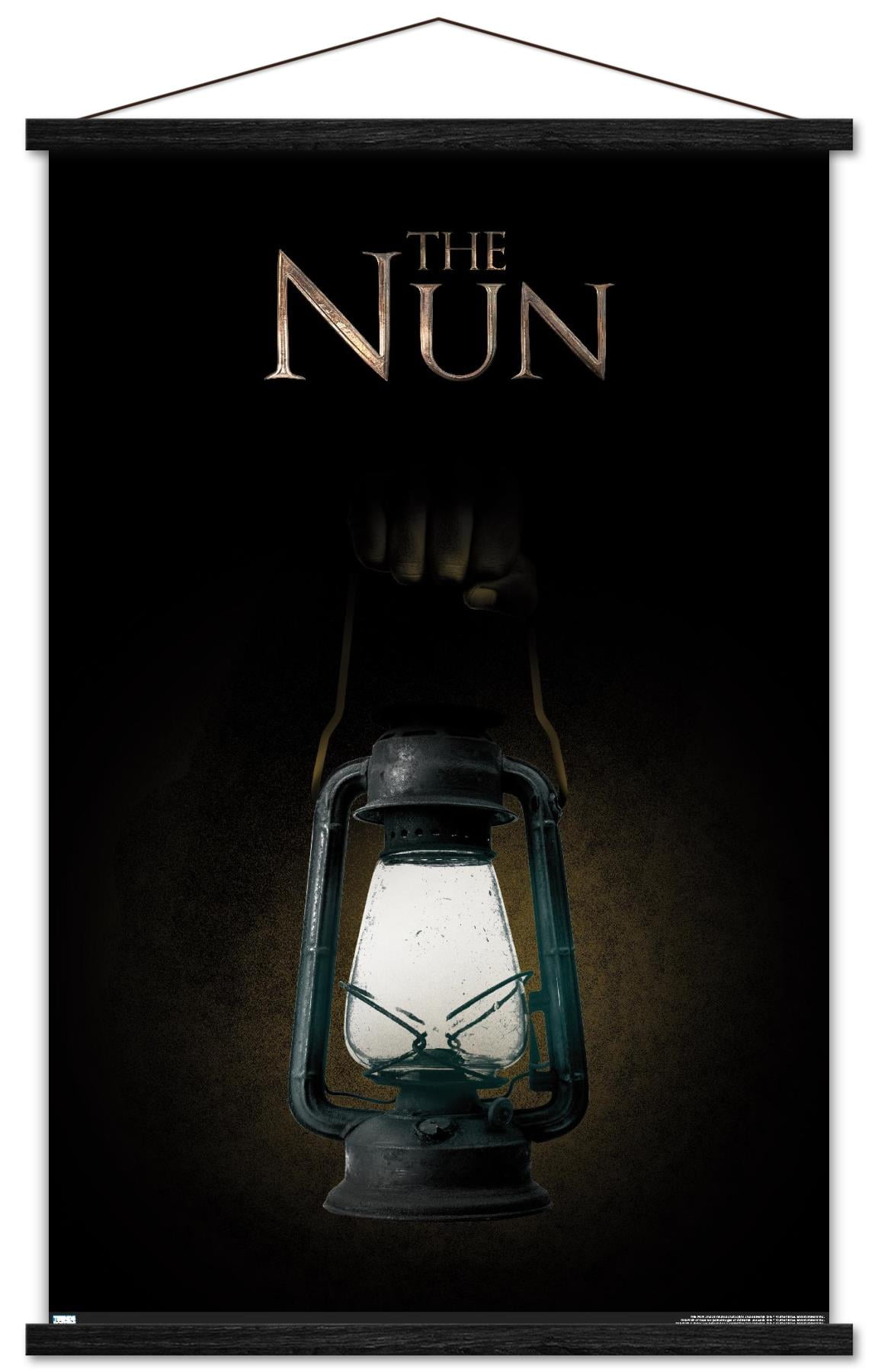 The Nun - Lantern Wall Poster with Wooden Magnetic Frame, 22.375" x 34"
