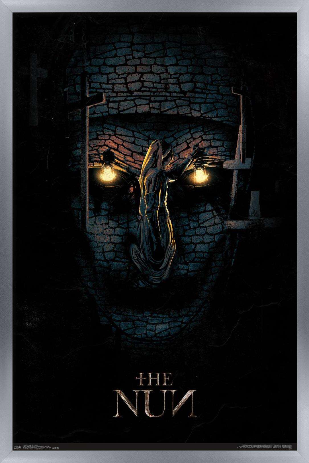 The Nun - One Sheet Wall Poster, 14.725" x 22.375", Framed