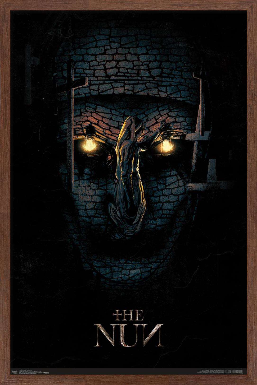 The Nun - One Sheet Wall Poster, 14.725" x 22.375", Framed
