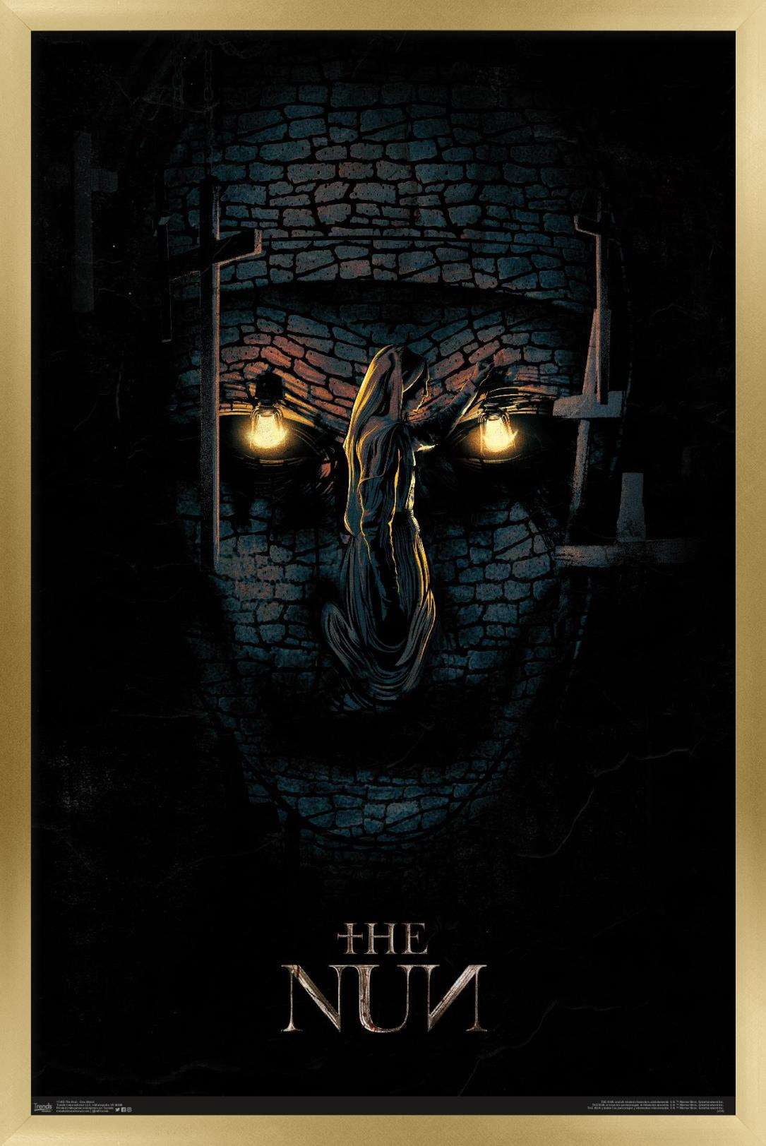 The Nun - One Sheet Wall Poster, 14.725" x 22.375", Framed