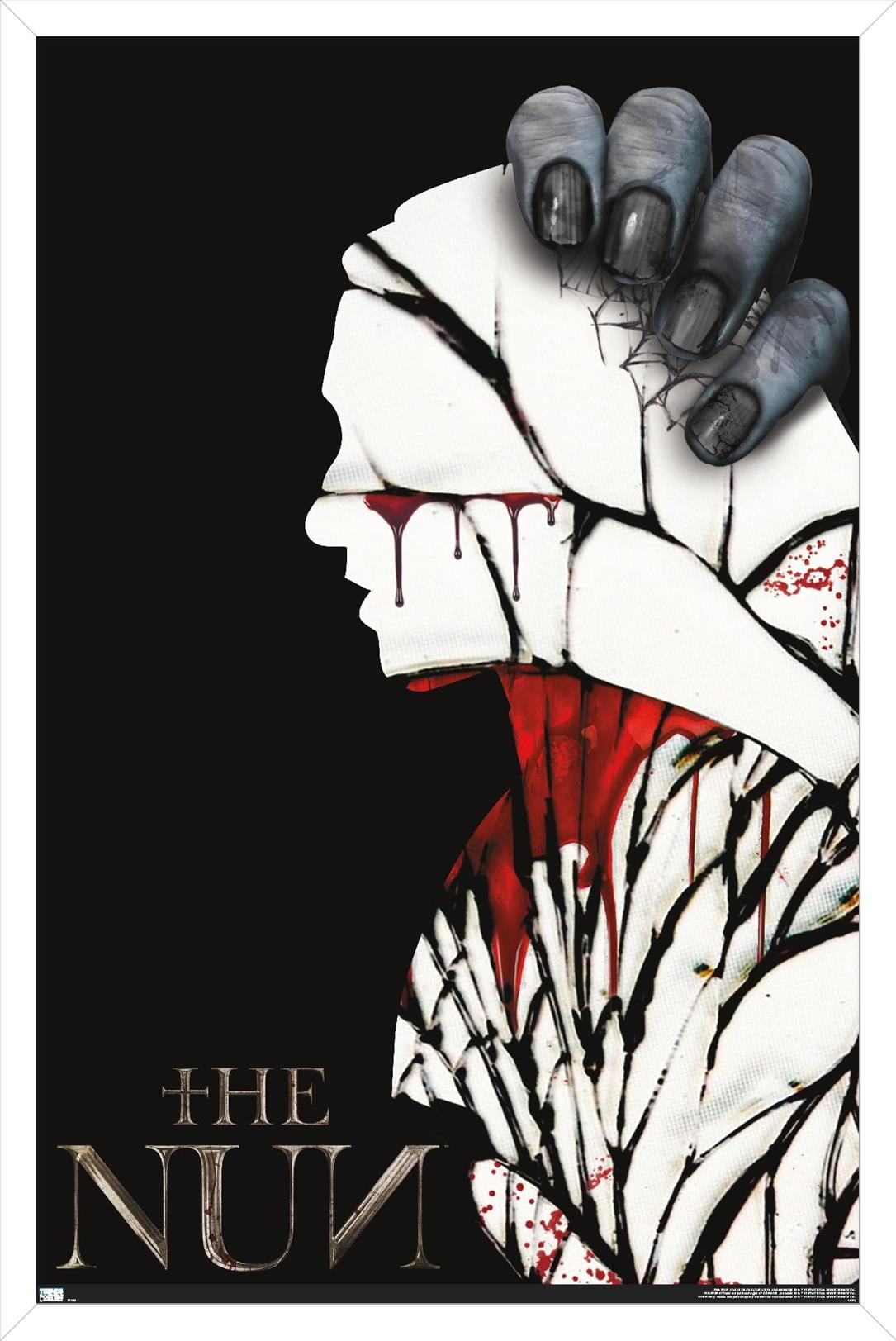 The Nun - Silhouette Wall Poster, 14.725" x 22.375", Framed