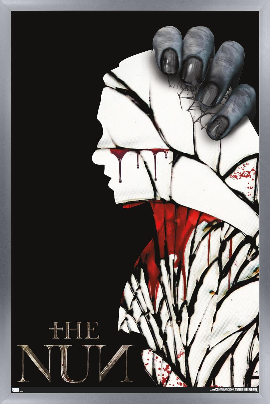 The Nun - Silhouette Wall Poster, 14.725" x 22.375", Framed