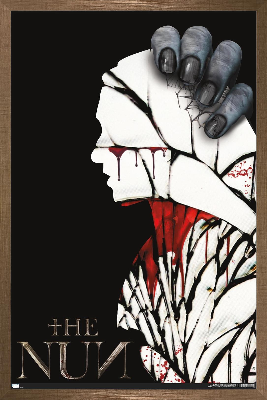 The Nun - Silhouette Wall Poster, 14.725" x 22.375", Framed