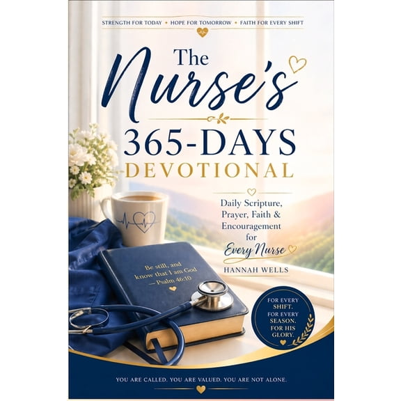 The Nurse's 365-Days Devotional: Daily Scripture, Prayer, Faith & Encouragement for Every Nurse, (Paperback)
