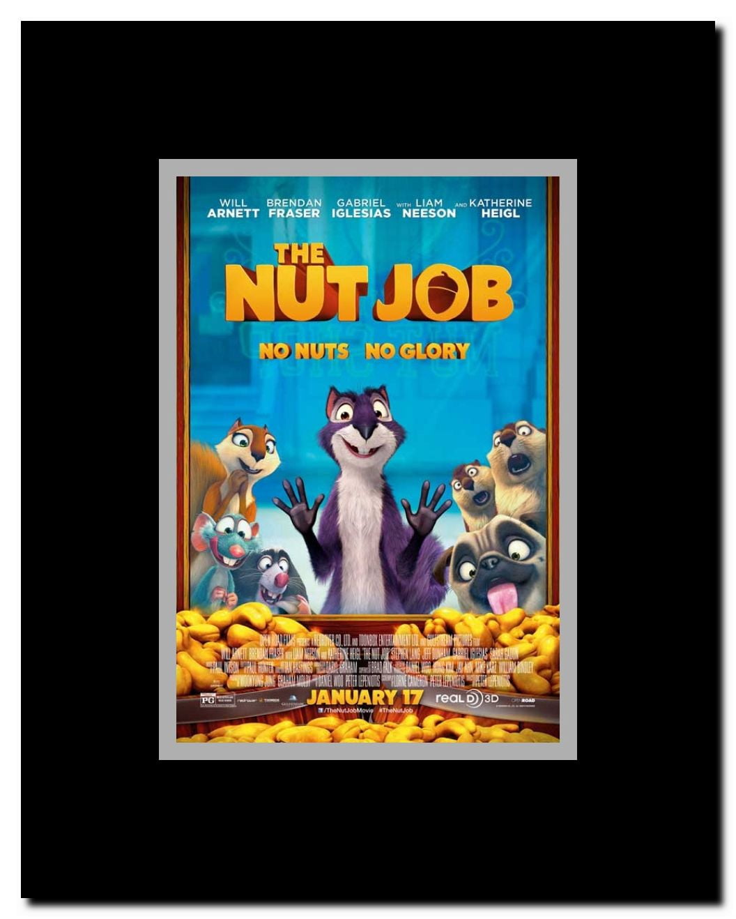 The Nut Job Framed Movie Poster