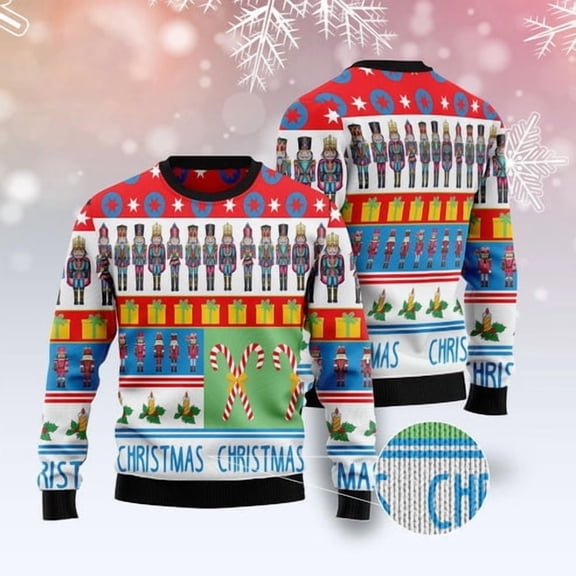 The Nutcracker 3D Christmas Sweater, Funny Xmas Sweater, Sweater Xmas