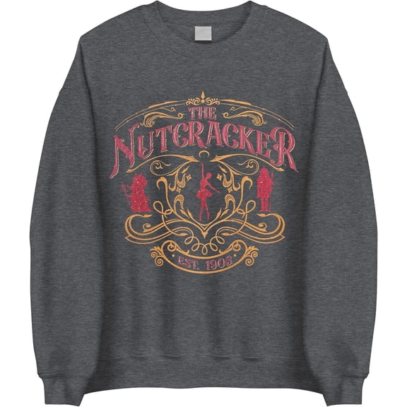 The Nutcracker Ballet Christmas Sweatshirt – Vintage Crewneck Holiday Pullover