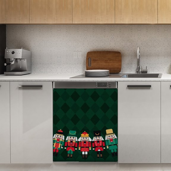 The Nutcrackers Dishwasher Magnet Cover Decorative Sticker for Home Cabinet Kitchen 23" x26"