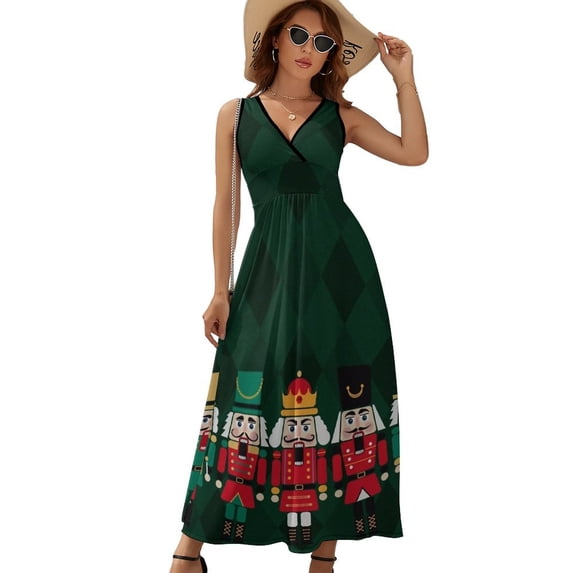 The Nutcrackers Dress Fashion Boho Beach Long Dresses Female Party Printed Maxi Dress