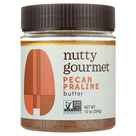 The Nutty Gourmet Pecan Butter, Praline (with Antioxidants), 10 oz