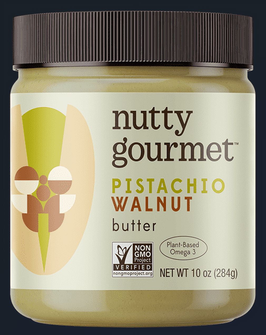 The Nutty Gourmet Pistachio Walnut Butter - 10oz (Low-Sugar)