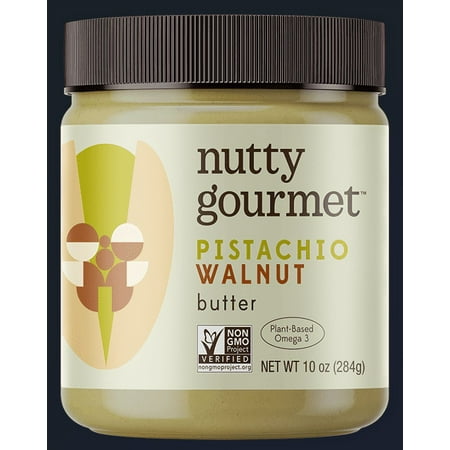 The Nutty Gourmet Pistachio Walnut Butter - 10oz (Low-Sugar)