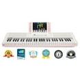 thumbnail image 1 of The ONE Smart Piano - Light Keyboard, Pink, 1 of 8