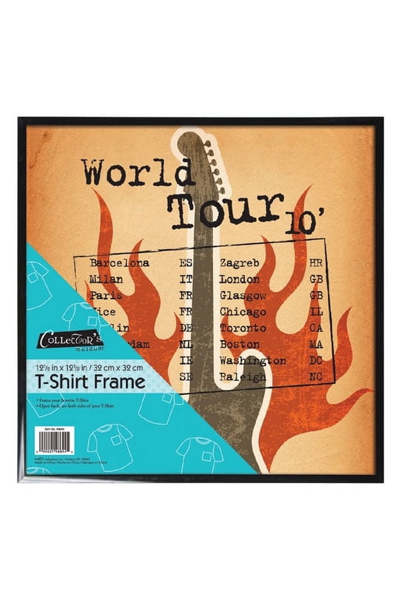 The ORIGINAL DELUXE T-SHIRT Black 12x12 frame - 12.5x12.5