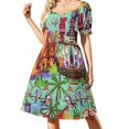 thumbnail image 1 of The ORIGINAL Enchanted Tiki Room Collage - Sleeveless Dress sexy dress for wom Party dresses for wom Wom's skirt, 1 of 7