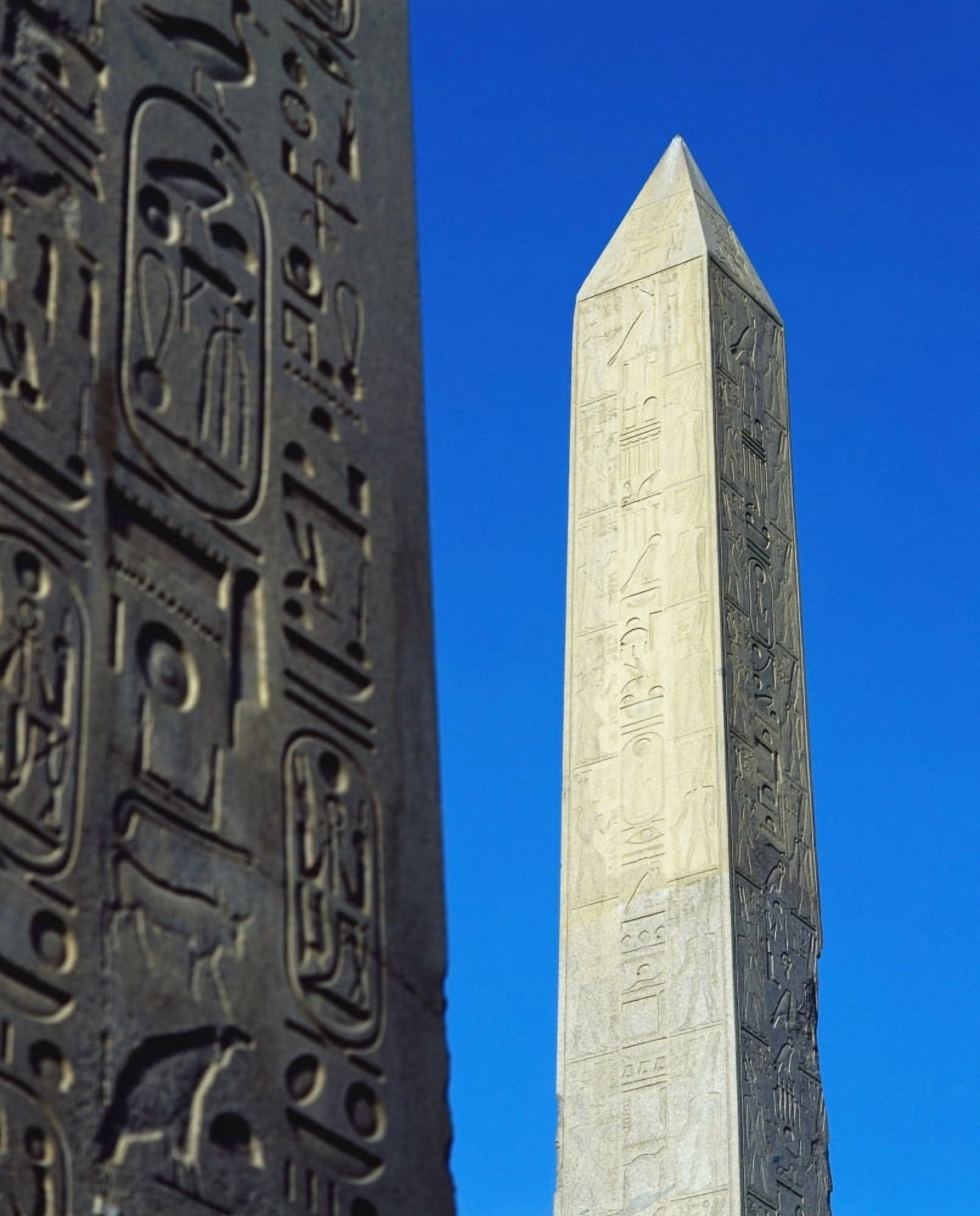 The Obelisk Of Hatshepsut With Detail Of The Obelisk Of Tuthmosis I In The Foreground Canvas Art - Alex Lay Design Pics (26 x 34)
