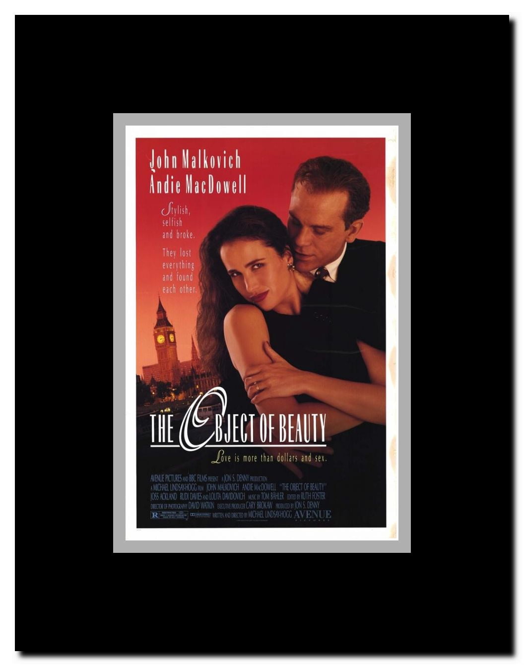 The Object of Beauty Framed Movie Poster