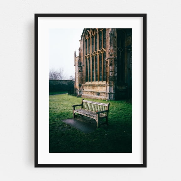 The Observer - Photography Church Cathedral Architecture Gothic Landscape Black Framed Wall Art Print 20 x 30 inches
